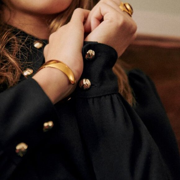 Sezane Romaine Shirt - Black - Picture 2 of 7